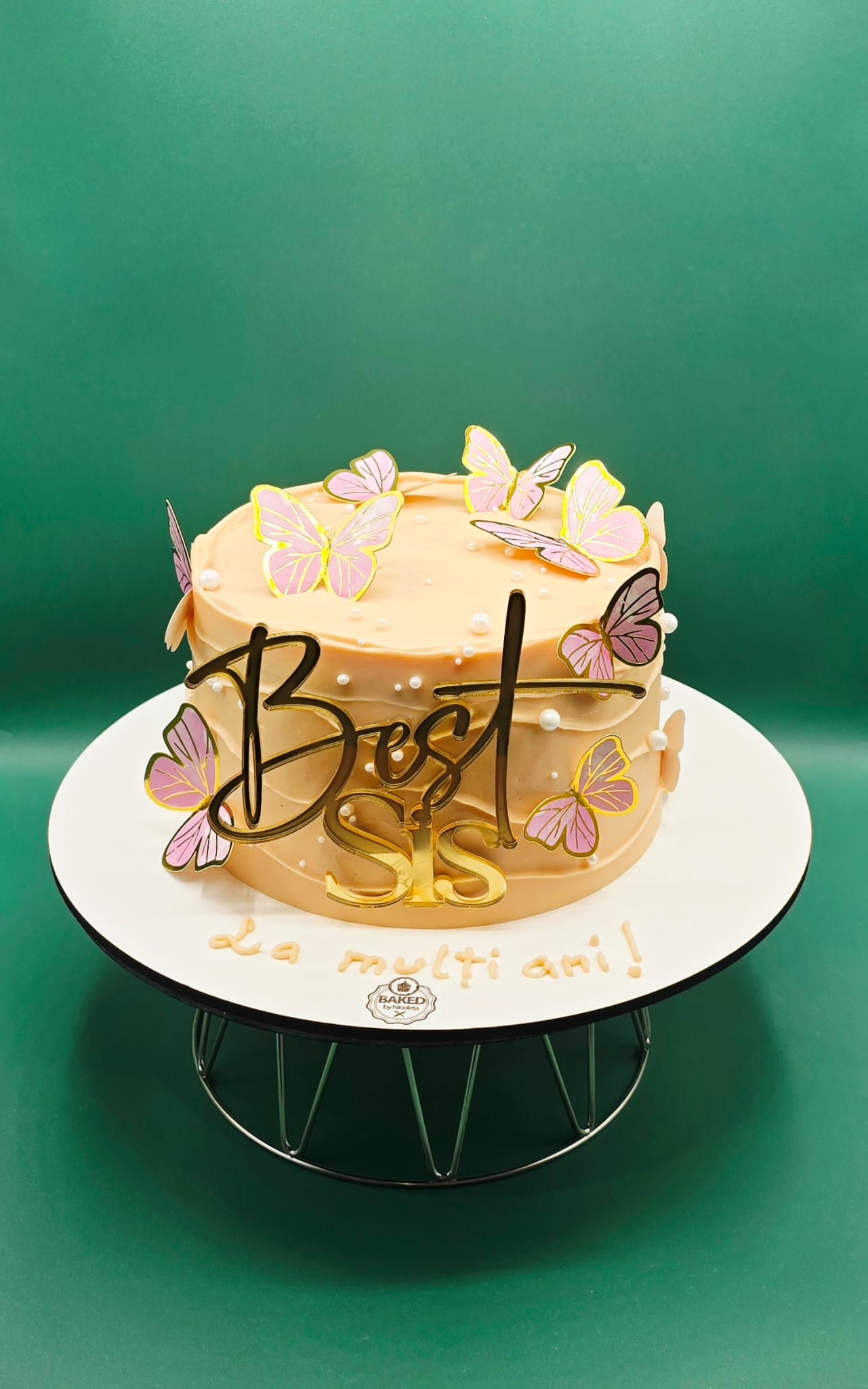 Bespoke custom celebration cake for Ladies & Elegance handcrafted by Nicoleta